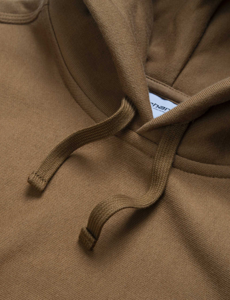Carhartt-WIP American Script Hooded Sweatshirt - Hamilton Brown