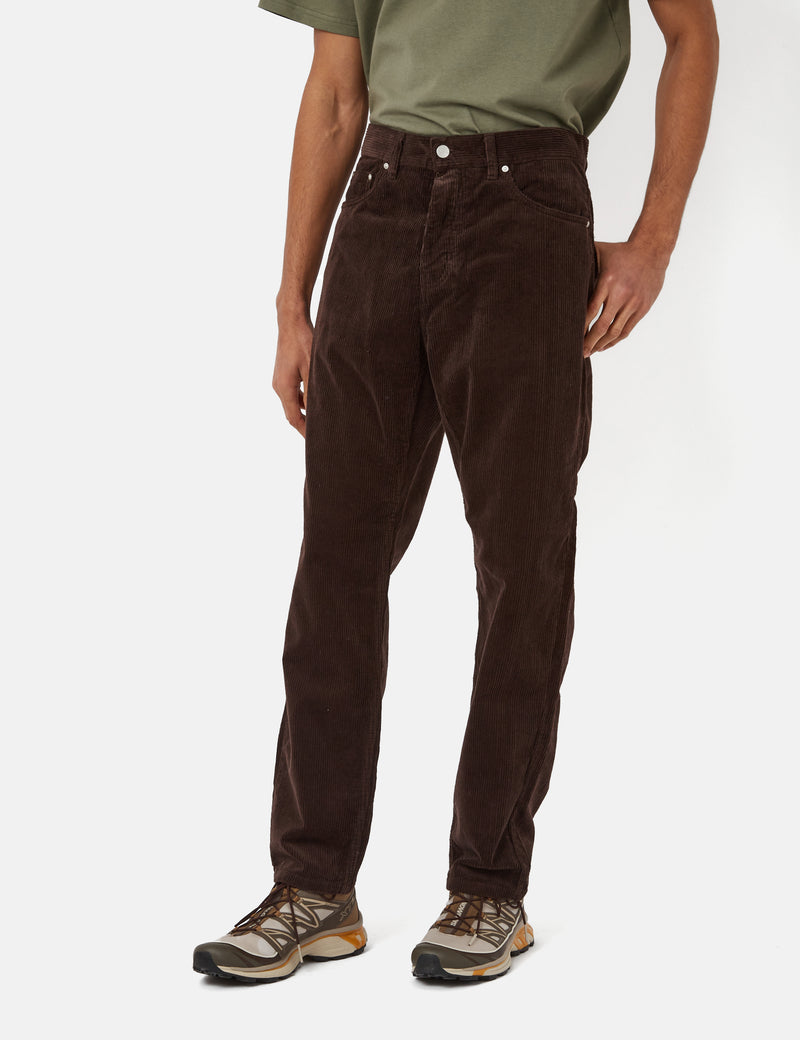 Carhartt-WIP-WIPニューエルコードパンツ（リラックス）-ダークアンバーブラウン