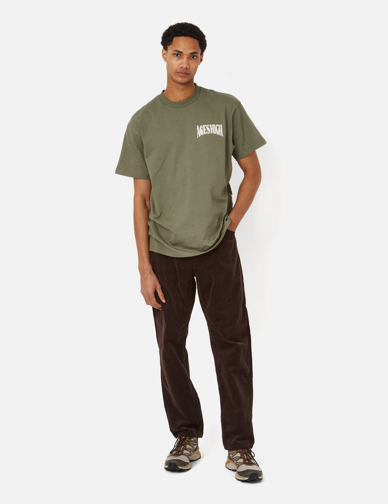 Carhartt-WIP Newel Cord Pant (Relaxed) - 다크 엄버 브라운