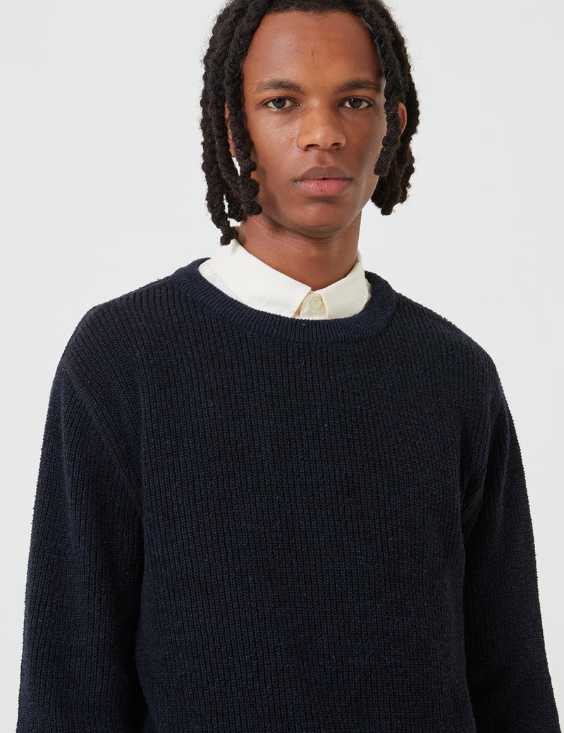 Edwin Meridian Sweater - Indigo