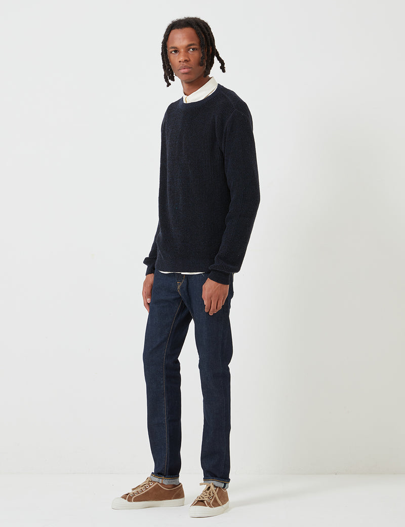 Edwin Meridian Sweater - Indigo