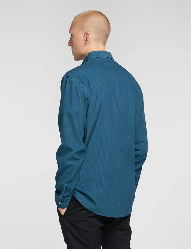 Edwin Minimal Babycord Shirt - Legion Blue