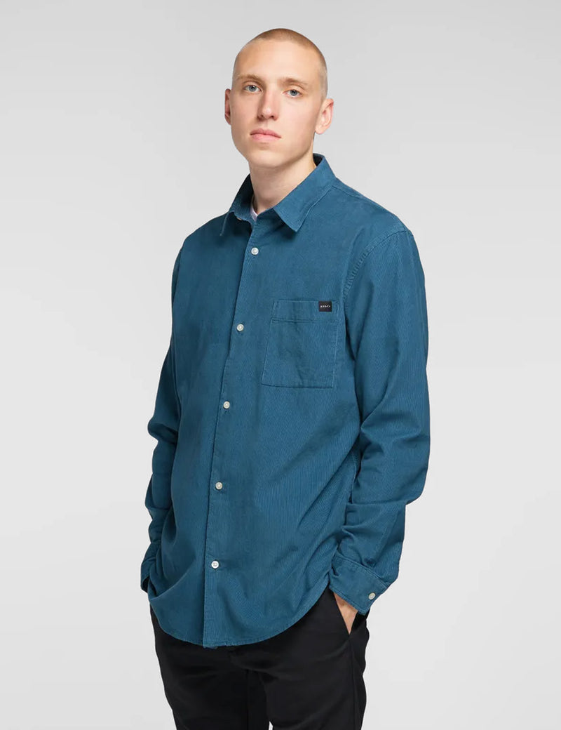 Edwin Minimal Babycord Shirt - Legion Blue