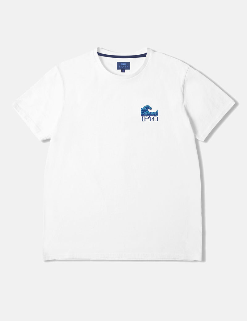 Edwin The Wave T-Shirt - White