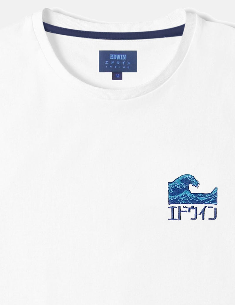 Edwin The Wave T-Shirt - White