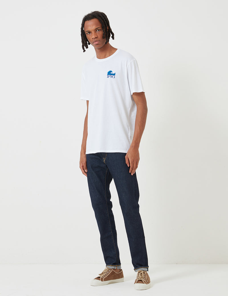Edwin The Wave T-Shirt - White