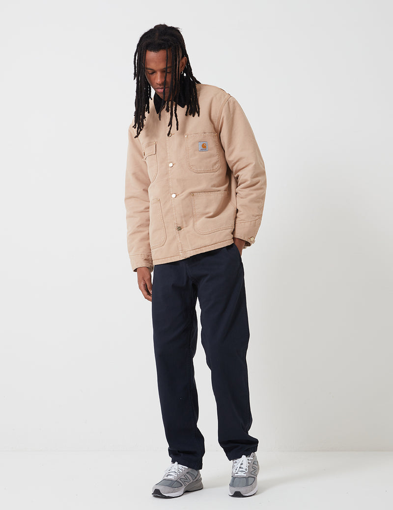 Carhartt-WIP OG Chore Coat (Organic Cotton) - Dusty Hamilton Brown/Black