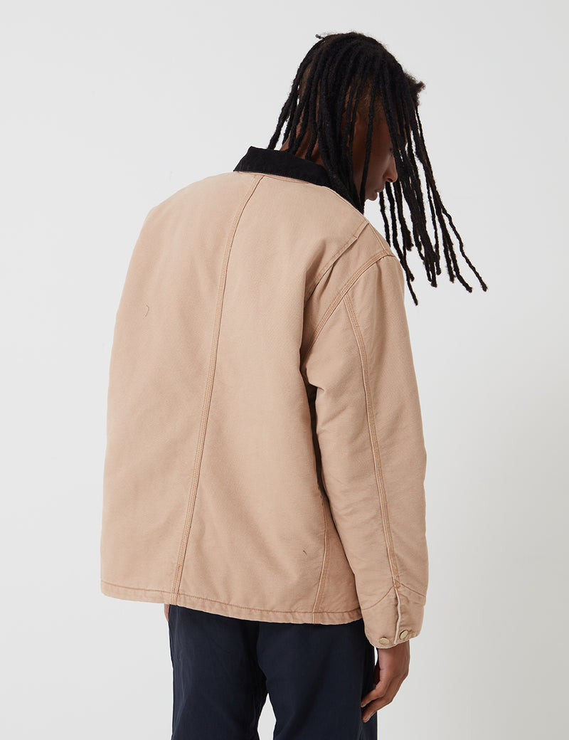 Carhartt-WIP OG Chore Coat (Organic Cotton) - Dusty Hamilton Brown/Black