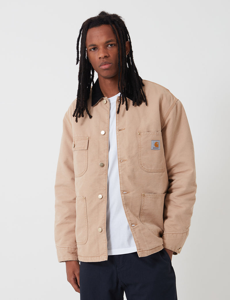 Carhartt-WIP OG Chore Coat (Organic Cotton) - Dusty Hamilton Brown/Black