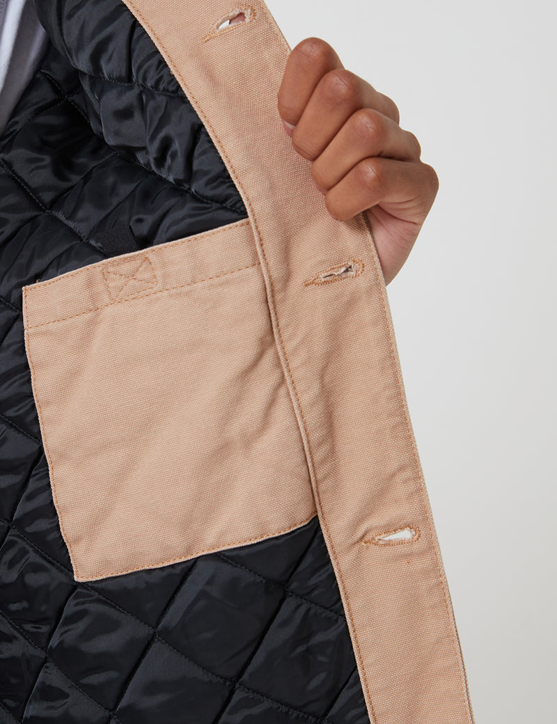 Carhartt-WIP OG Chore Coat (Organic Cotton) - Dusty Hamilton Brown/Black