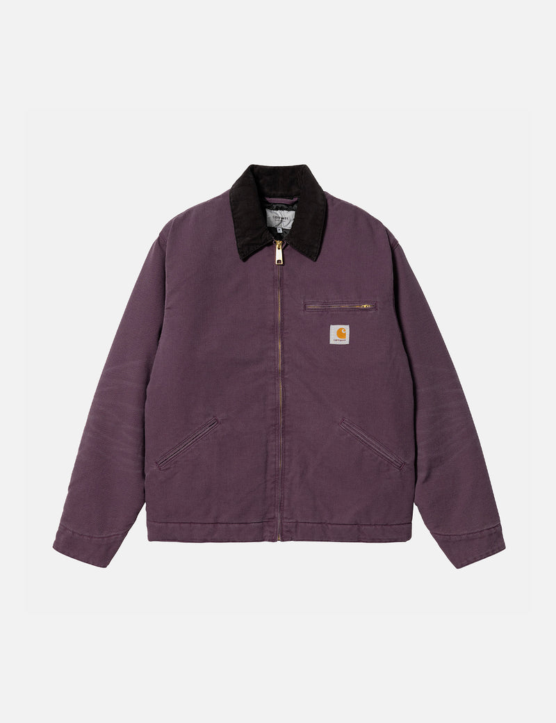 Carhartt-WIP OG Detroit Veste - Prune Foncé/Noir