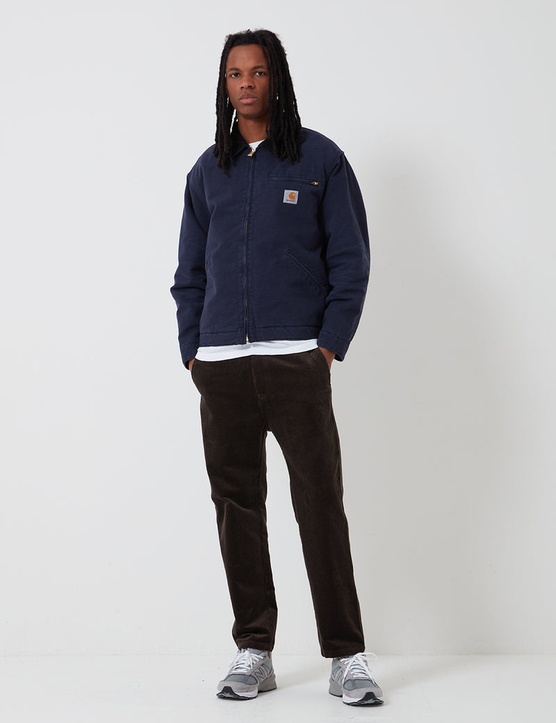 Carhartt-WIP OG Detroit Jacket (Organic Cotton) - Dark Navy/Black