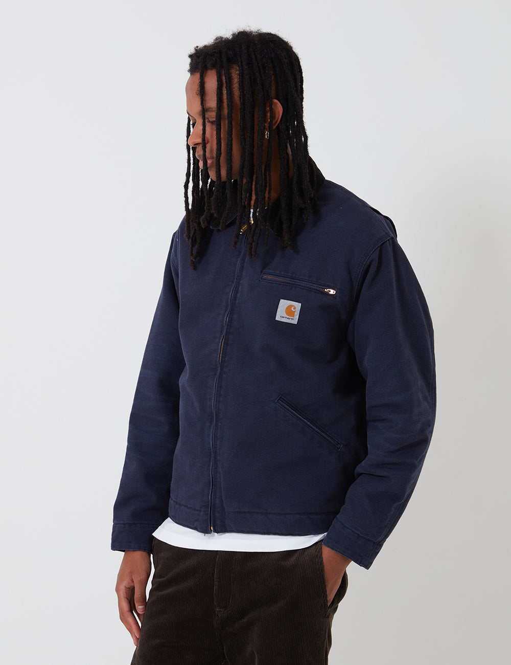 carhartt detroit jacket navy blue