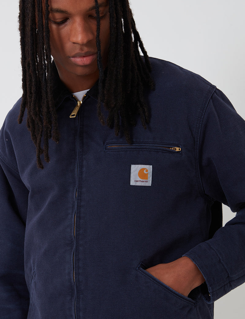 Carhartt-WIP OG Detroit Jacket (Organic Cotton) - Dark Navy/Black