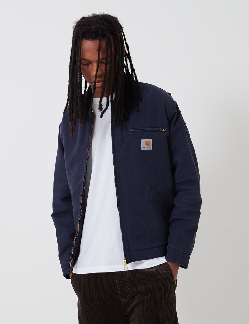 Carhartt-WIP OG Detroit Jacket (Organic Cotton) - Dark Navy/Black