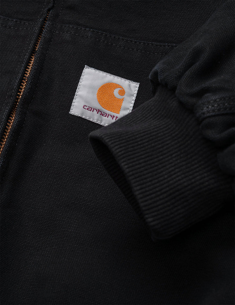 Carhartt-WIP OG 액티브 재킷 (오가닉 코튼)-블랙 에이징