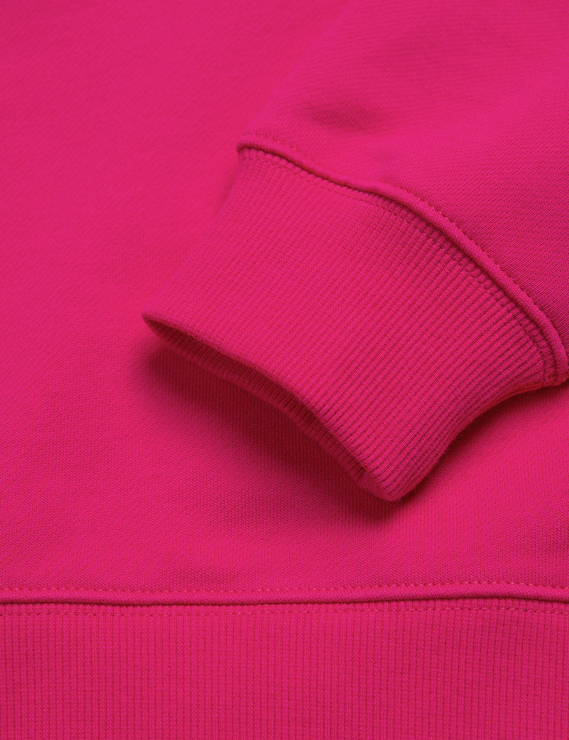 여성용 Carhartt-WIP 스웻 셔츠-루비 핑크/블랙