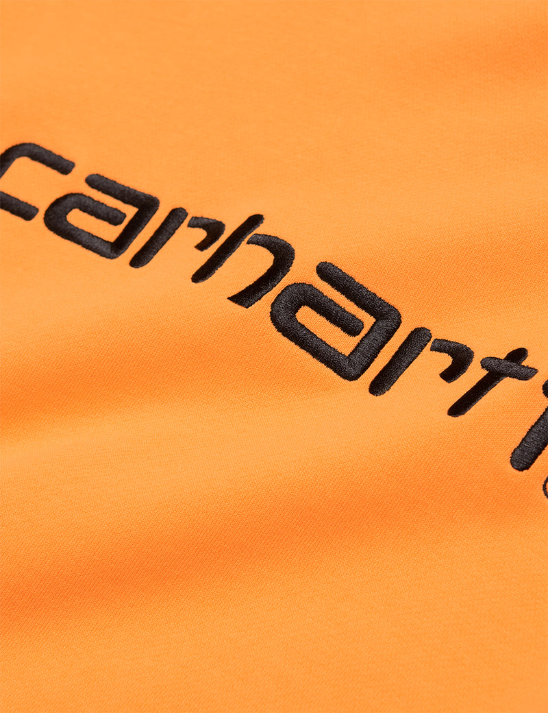 여성용 Carhartt-WIP 스웻 셔츠-팝 오렌지/블랙