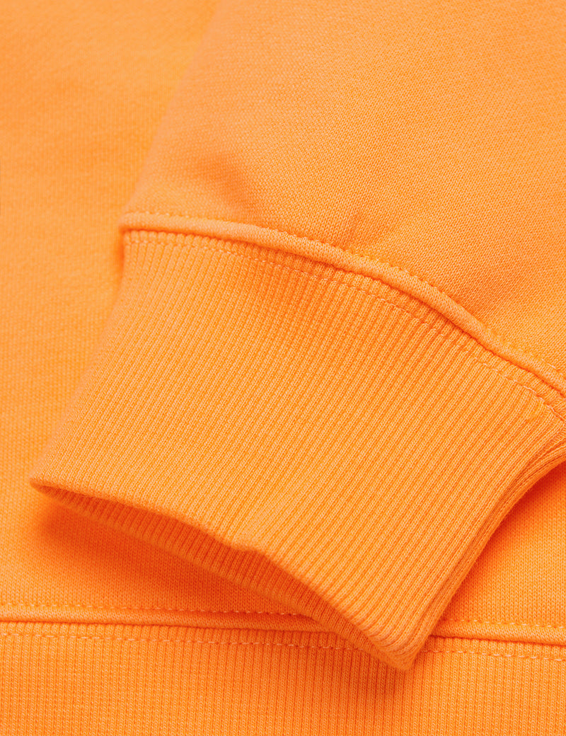 レディースカーハート-WIPスウェットシャツ-ポップオレンジ/ブラック