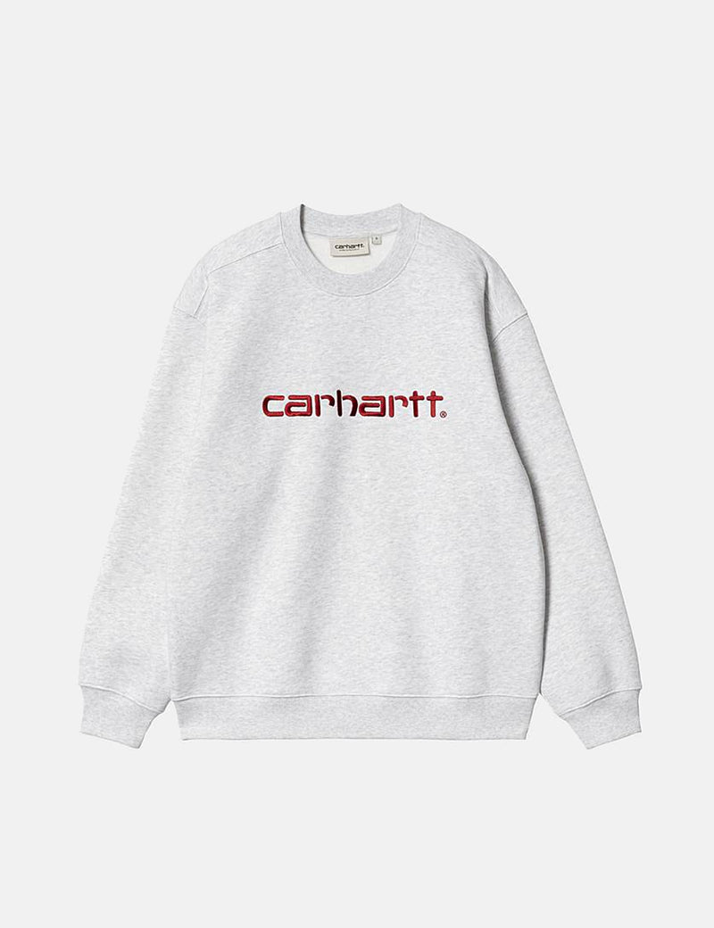 Carhartt-WIP Damen Carhartt Sweatshirt - Ash Heather/Rocket