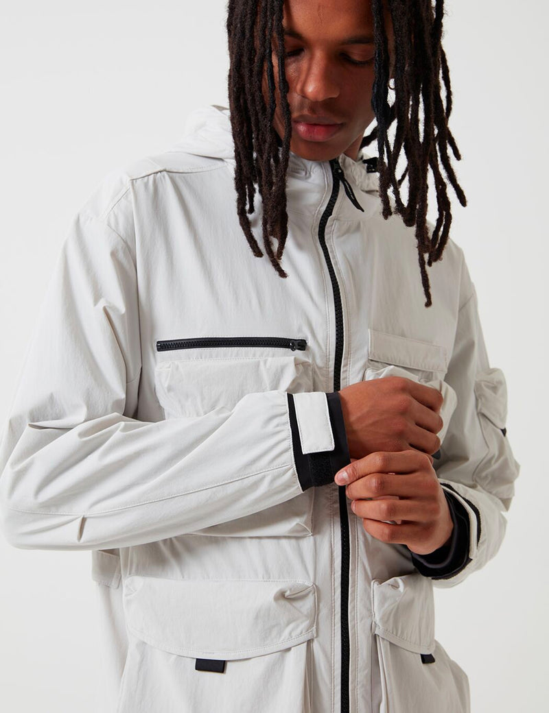 Carhartt-WIP Hayes Hooded Jacket - Pebble