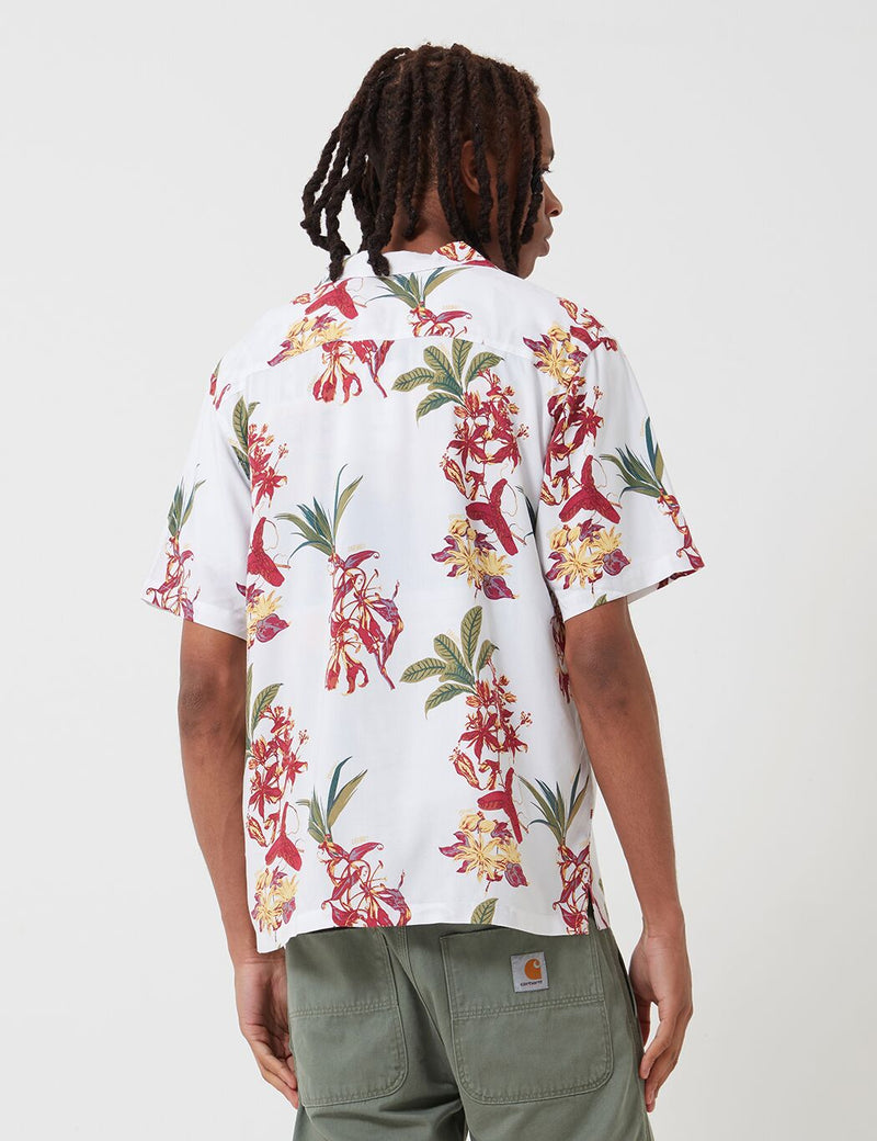 Carhartt-WIP Hawaiian Floral Shirt - White/Hawaiian Floral Print