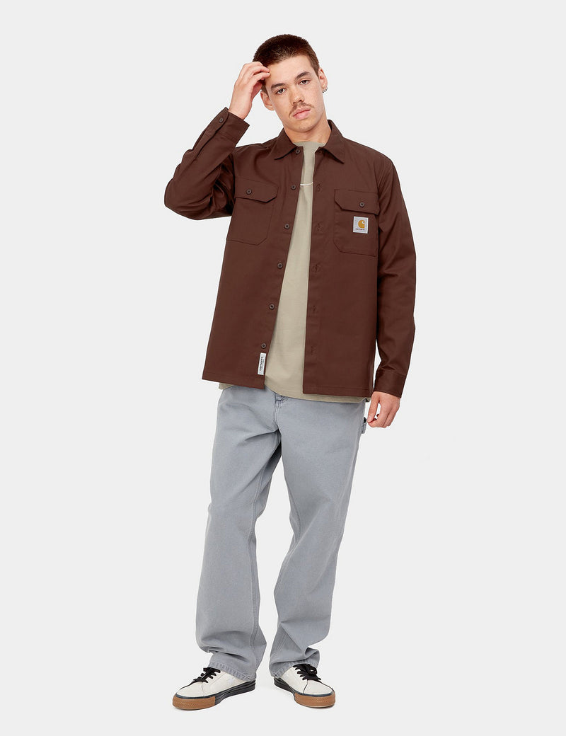 Carhartt-WIPマスターシャツ-エールブラウン