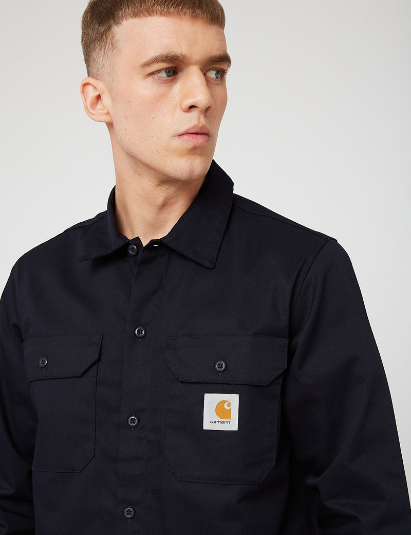 carhartt master shirt navy