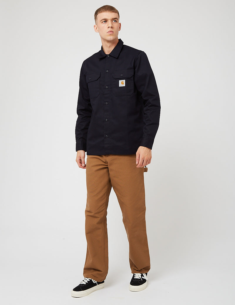 carhartt master shirt navy