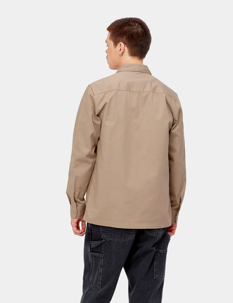 Carhartt-WIP Chemise Master - Kaki Cuir Marron
