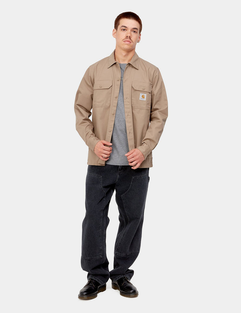 Carhartt-WIP Chemise Master - Kaki Cuir Marron