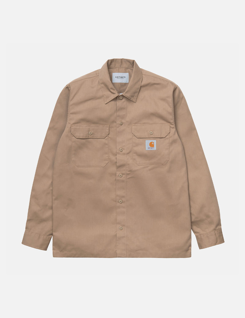 Carhartt-WIP Chemise Master - Kaki Cuir Marron
