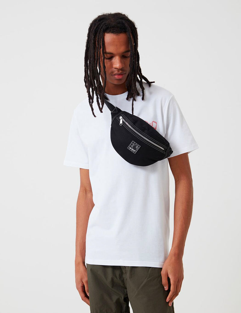 Carhartt-WIP Stratford Hip Bag - Black/White