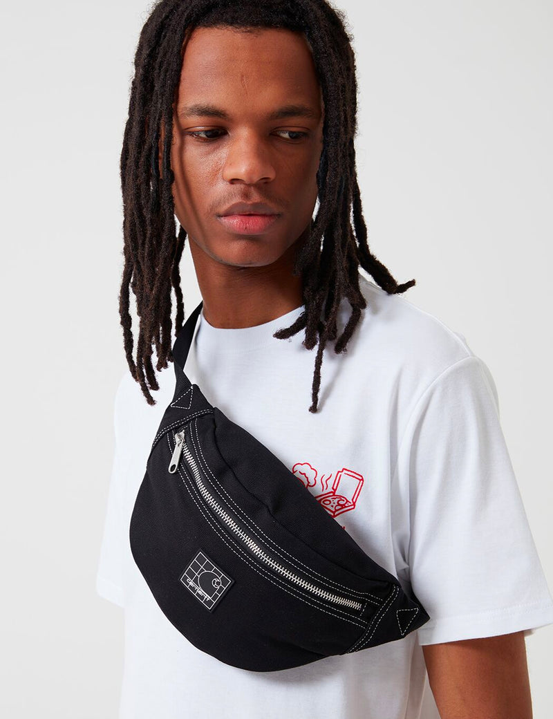 Carhartt-WIP Stratford Hip Bag - Black/White