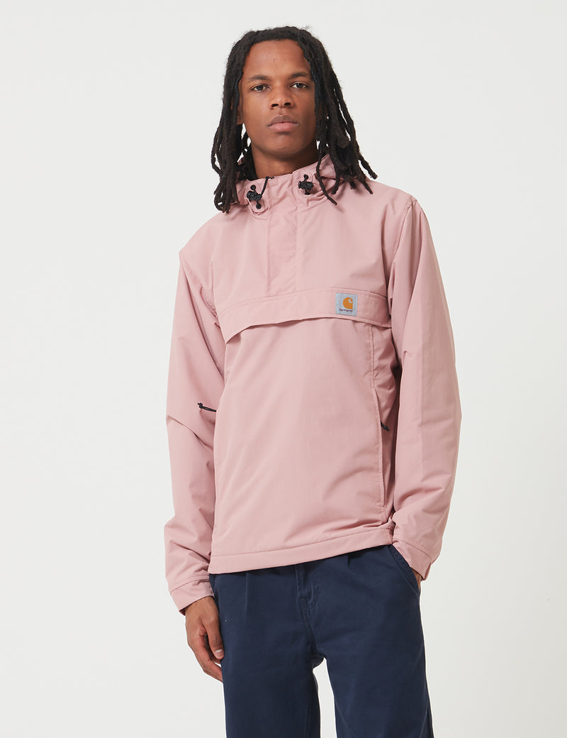 Carhartt-WIP Nimbus Half-Zip Jacket (Fleece Lined) - Blush Pink