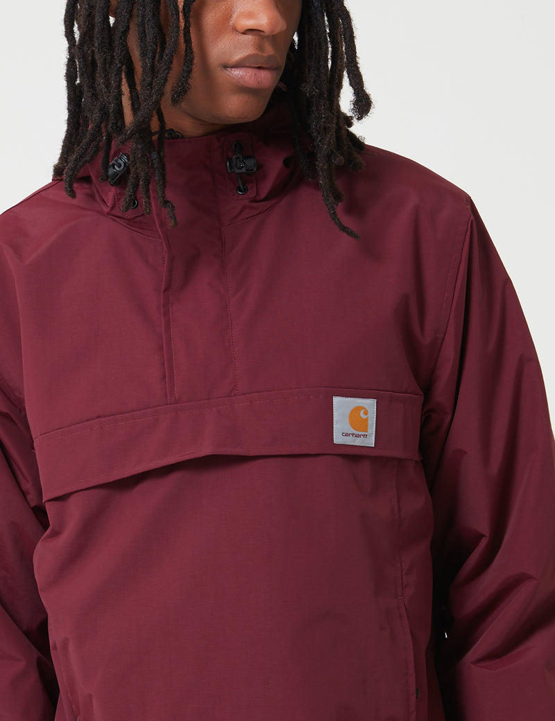 Carhartt-WIP Nimbus Half-Zip Jacket (Fleece Lined) - Merlot Red