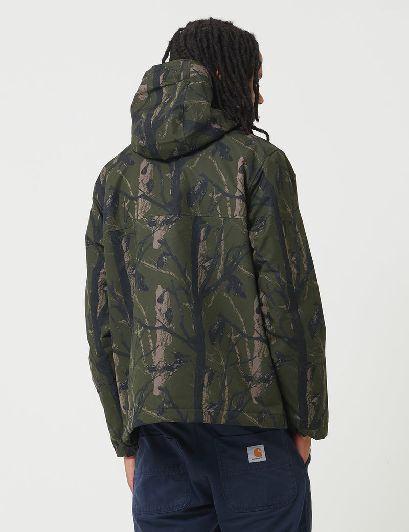 Carhartt-WIP Nimbus Half-Zip Jacket (Fleece Lined) - Camo Tree Green