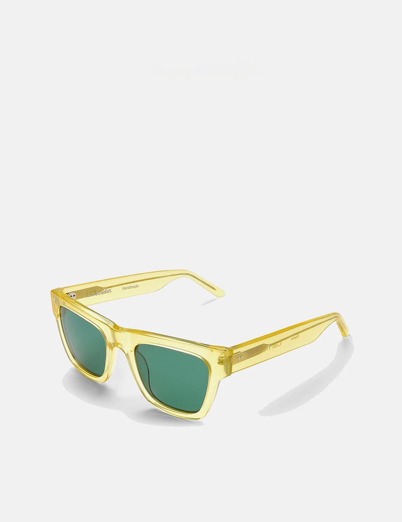 Carhartt-WIP x Sun Buddies Shane Sunglasses - Yellow Translucent/Dark Grey