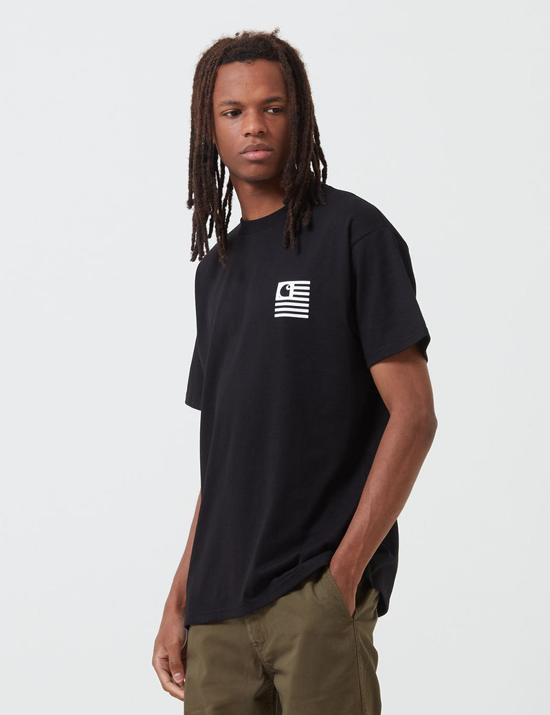 Carhartt-WIP State Chromo T-Shirt - Black