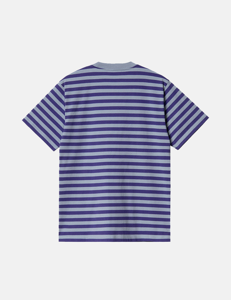 Carhartt-WIP-WIPスコッティポケットTシャツ-ラズミック/フロストブルー