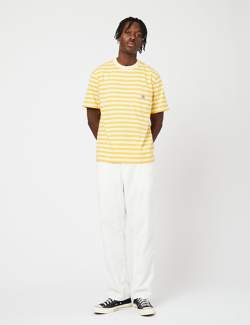 Carhartt-WIP Scotty Pocket T-Shirt - Popsicle/Jaune Doux