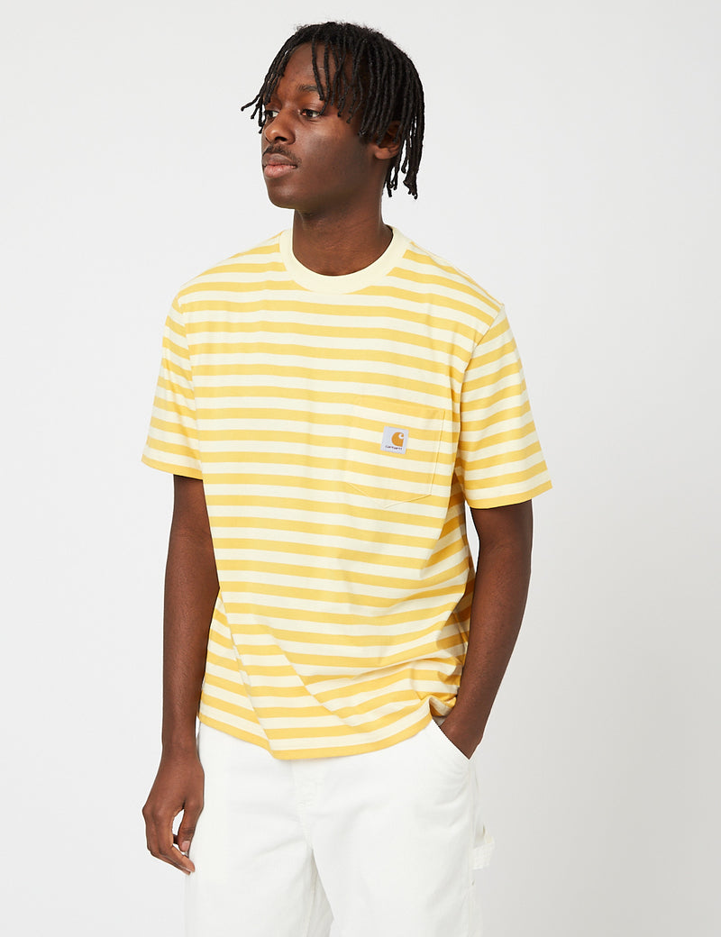 Carhartt-WIP Scotty Pocket T-Shirt - Popsicle/Jaune Doux