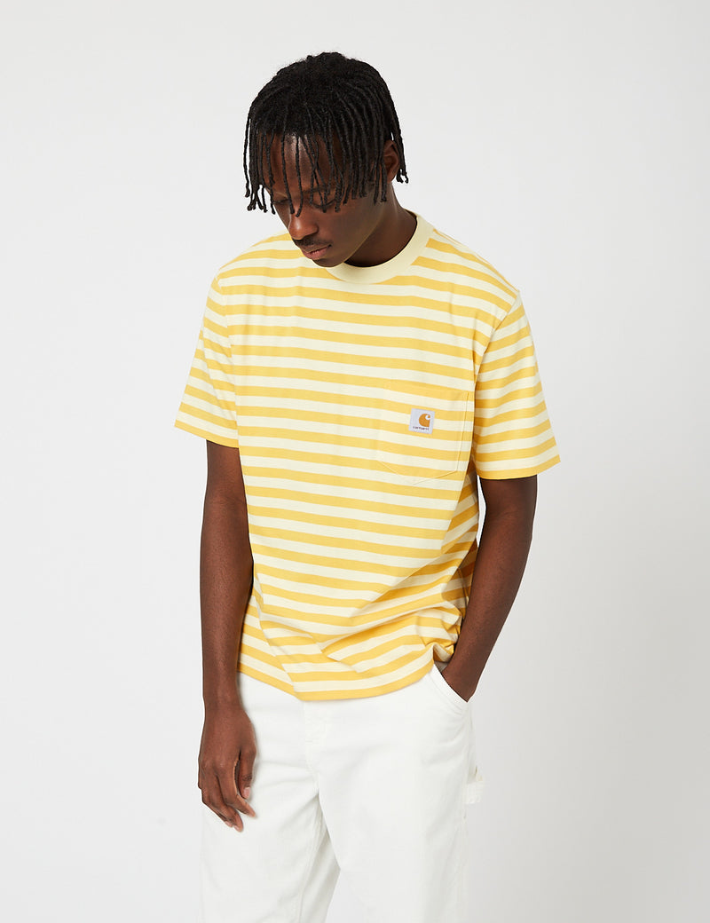 Carhartt-WIP Scotty Pocket T-Shirt - Popsicle/Jaune Doux