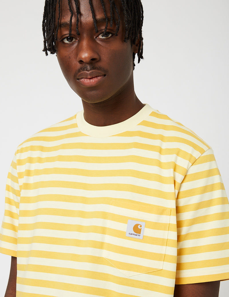Carhartt-WIP Scotty Pocket T-Shirt - Popsicle/Jaune Doux