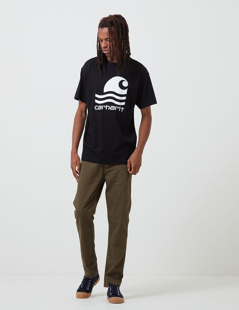 Carhartt-WIP Swim T-Shirt - Black/White