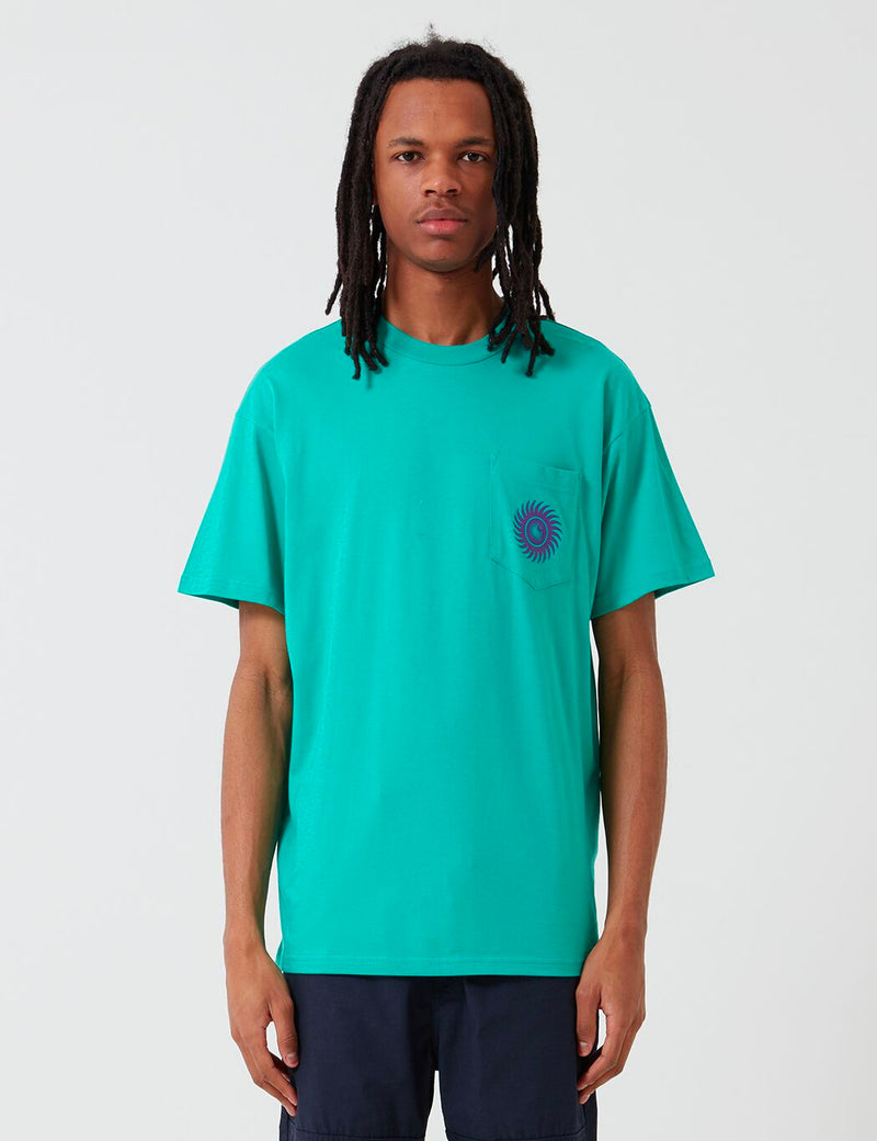Carhartt-WIP Hinweis Taschen-T-Shirt - Yoda Grün