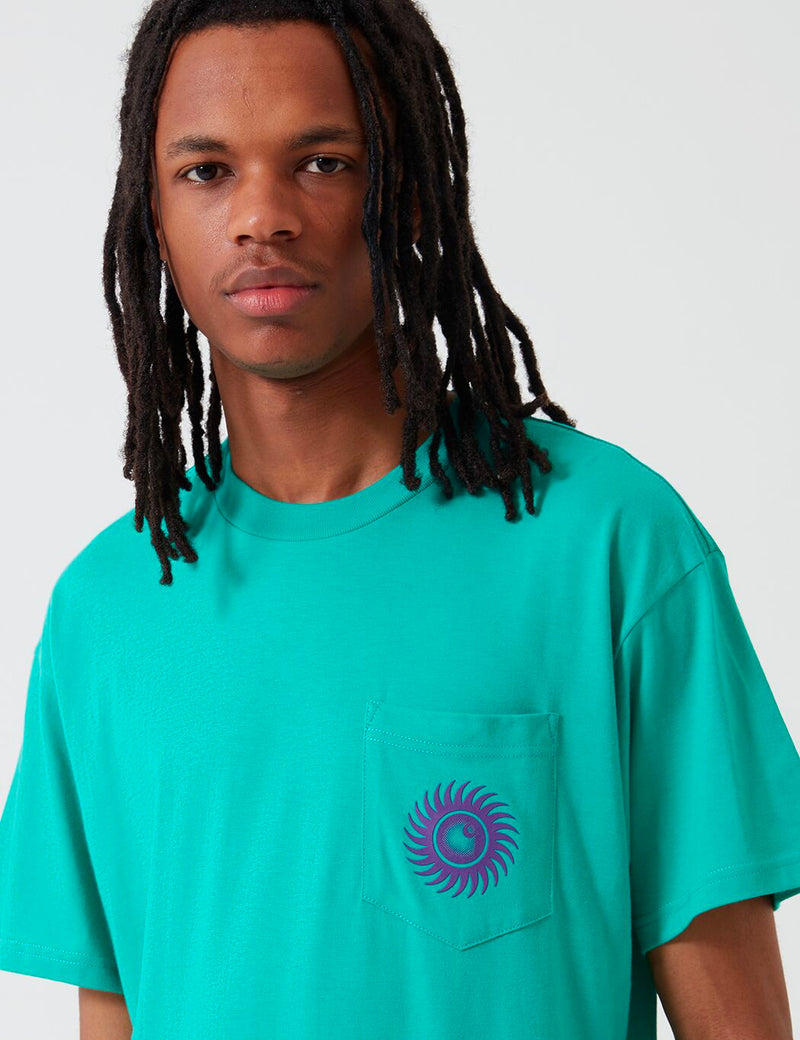 T-Shirt à Poche Carhartt-WIP Note - Yoda Green