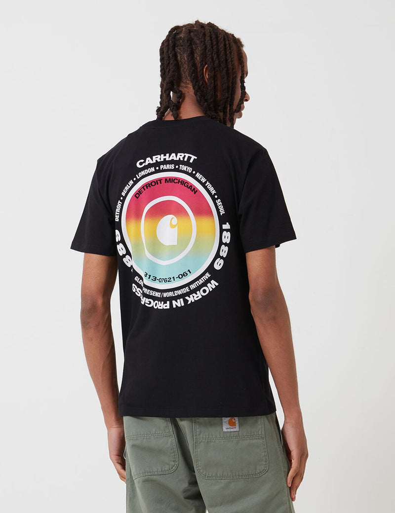 Carhartt-WIP Worldwide T-Shirt - Black