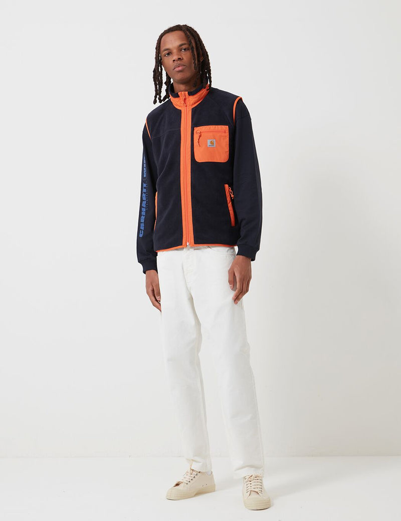 Carhartt-WIP Prentis Fleece Vest - Dark Navy/Clockwork