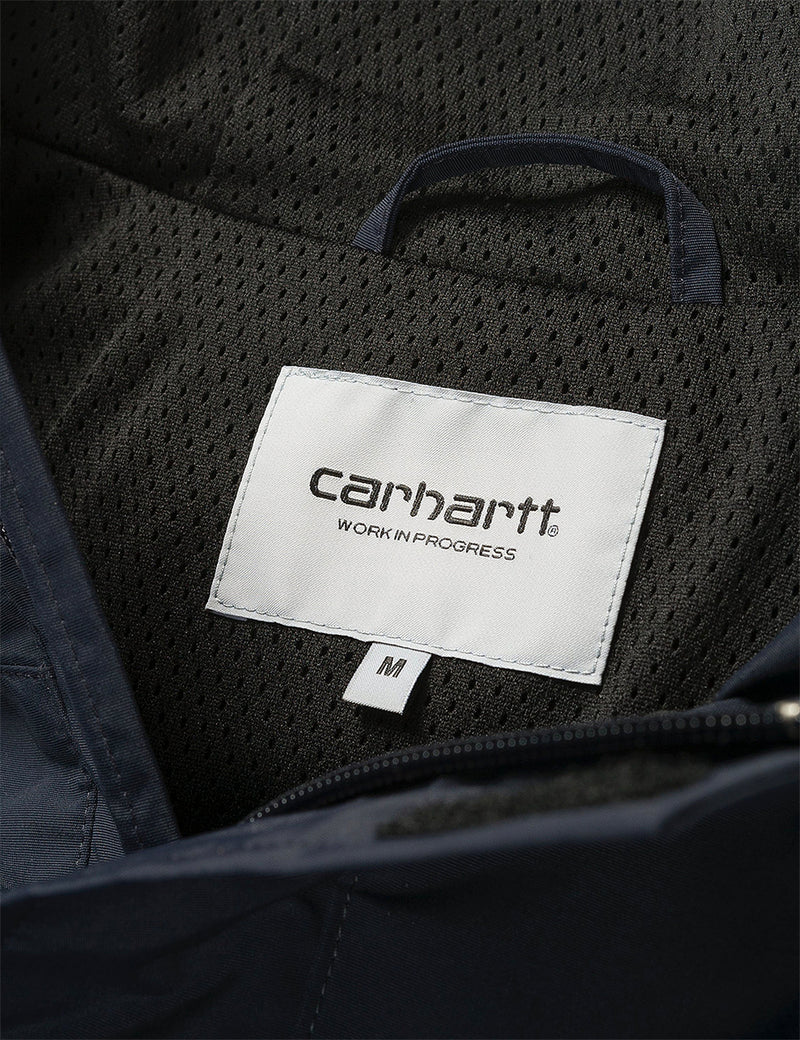 Carhartt-WIP 님버스 풀오버 쉘 재킷 - 다크 네이비 블루